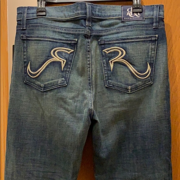 Blue Wide Leg Jeans - Picture 3 of 5